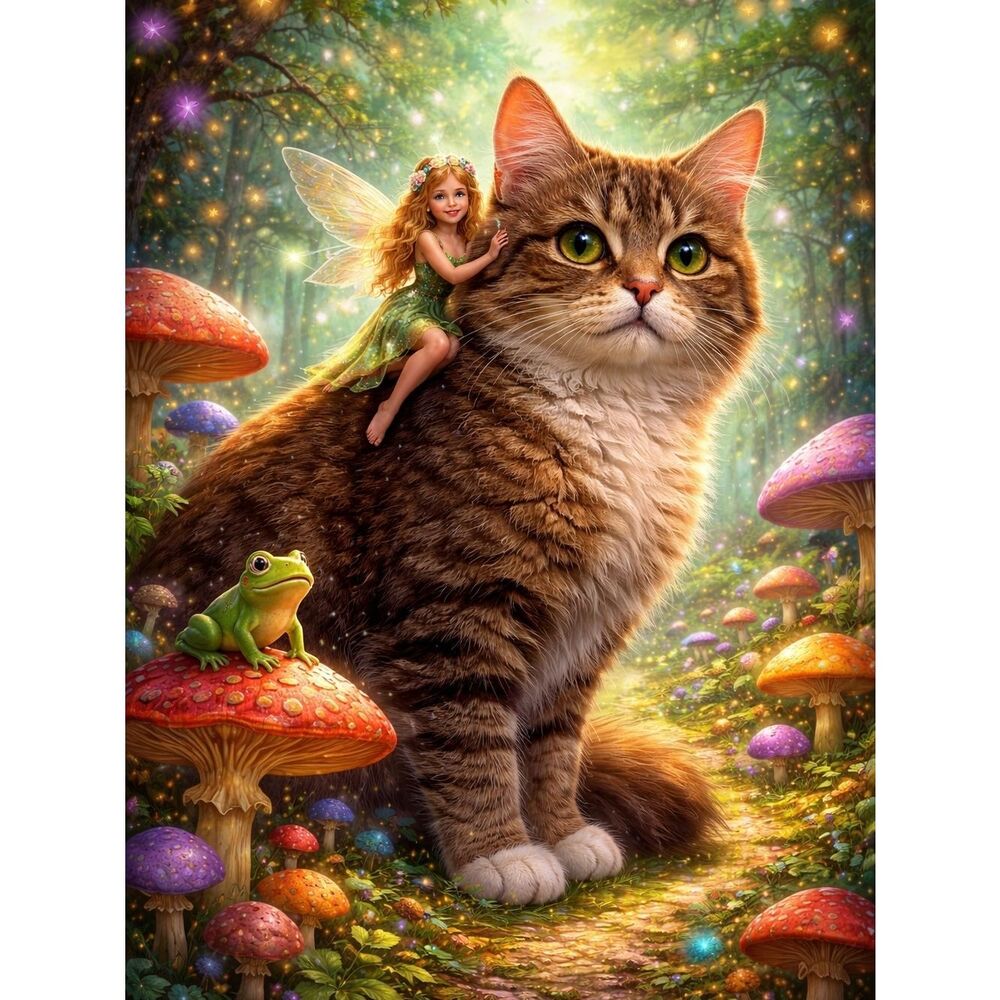 Custom Fairy Cat Fridge Magnet Home Kitchen Decor